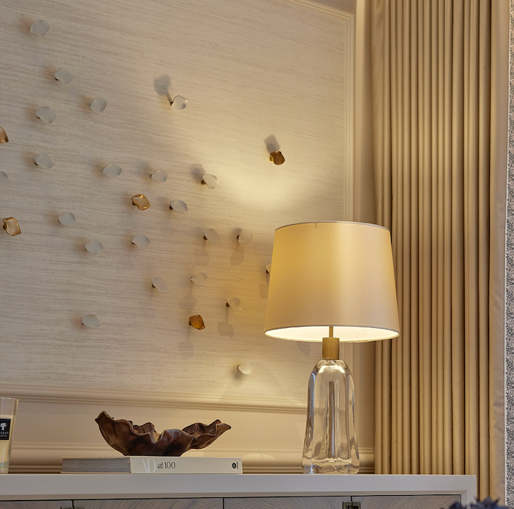 Reserved - custom petal wall art 29 x 6cm petals with golden wall fixings, 5 with gold finish, 24 white, same as HOH project made to order DHL shipping,