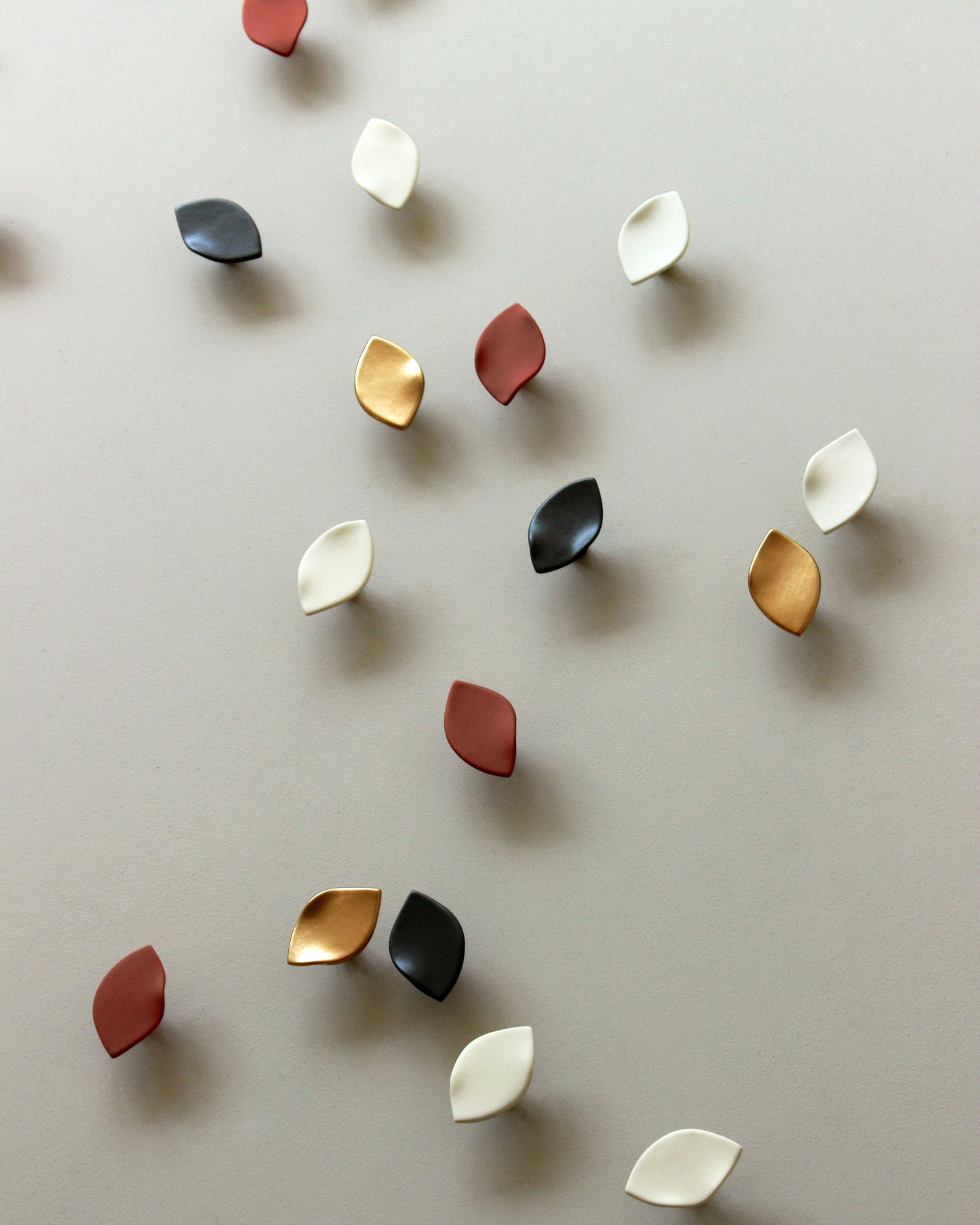 Autumn Whisper Abstract Ceramic Wall Art in Warm Tones
