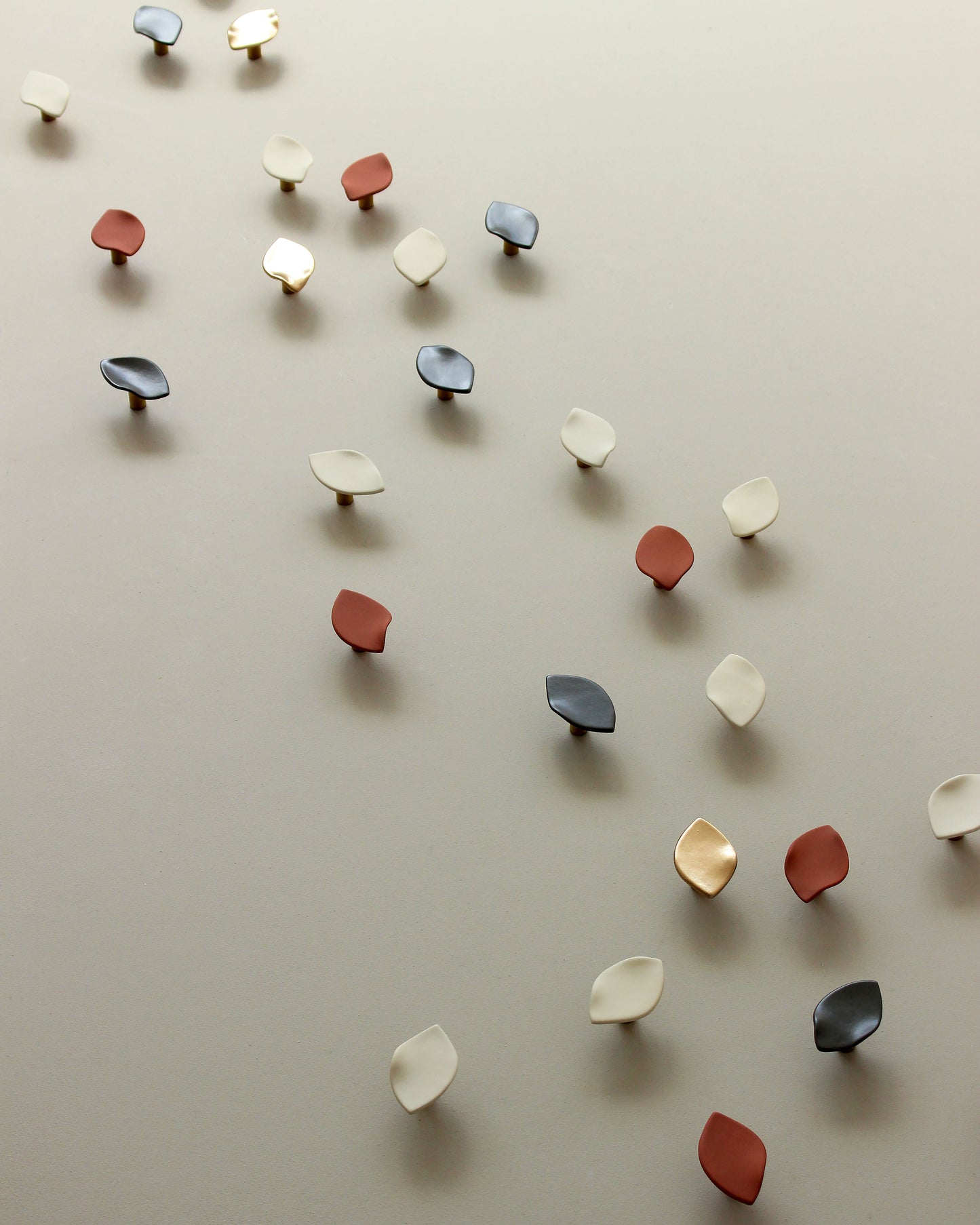 Autumn Whisper Abstract Ceramic Wall Art in Warm Tones