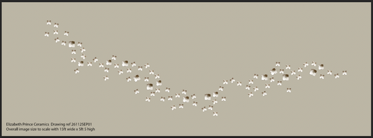 Custom artwork reserved for Sara 1 x set of 87 Geometric flowers + paper template